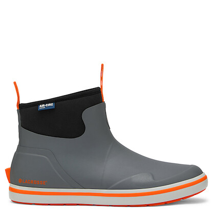 LaCrosse Men's 6" Waterproof Alpha Deck Boots Gray/Orange - 621200