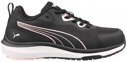 PUMA Safety Women's Celerity Knit 2.0 Low Work Shoe Black/Rose -