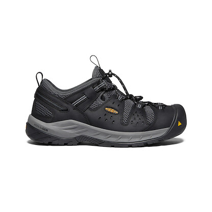 KEEN Utility Men's Atlanta Cool II Steel Toe Work Shoe Black/Dark Shadow - 1023216