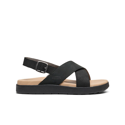 KEEN Women's Elle Luxe Cross Strap Sandals Black/Black - 1030522