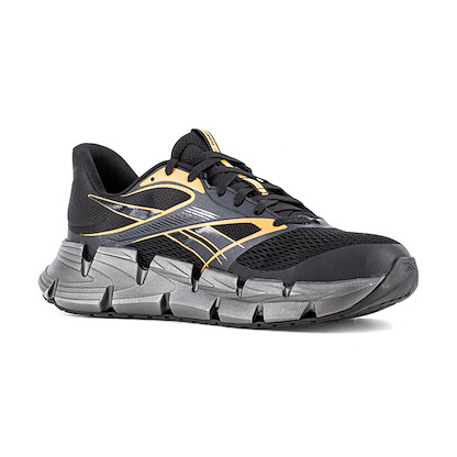 Reebok Work Men's FloatZig 2 Work Black and Orange Composite Toe Shoe