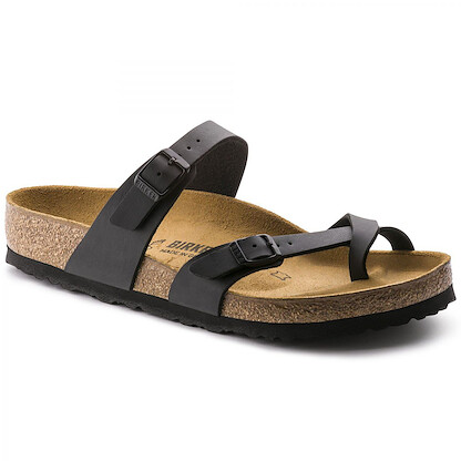 BIRKENSTOCK Women's Mayari Black Birko-Flor (narrow width) - 0071793