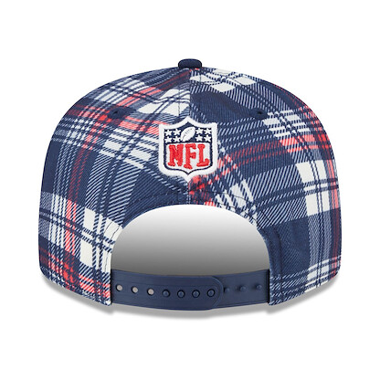New Era Men's Navy New England Patriots 2024 Sideline Statement 9FIFTY Snapback Hat