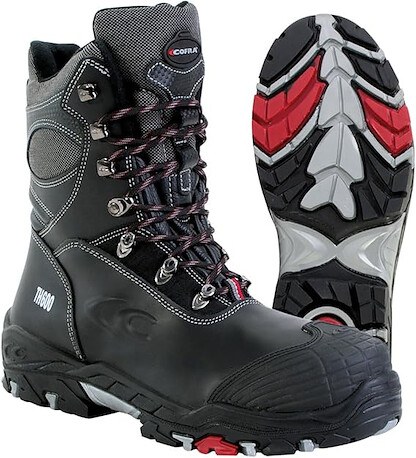 COFRA Men's 8" Composite Toe Insulated PR Work Boot Black - 25312-CUO