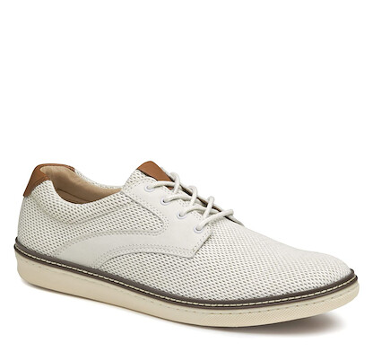 Johnston & Murphy Men's McGuffey Knit Saddle White - 25-9478