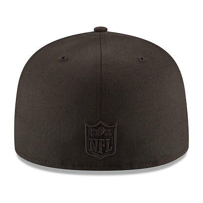 New Era Adult Men NFL Black 59FIFTY Fitted Cap