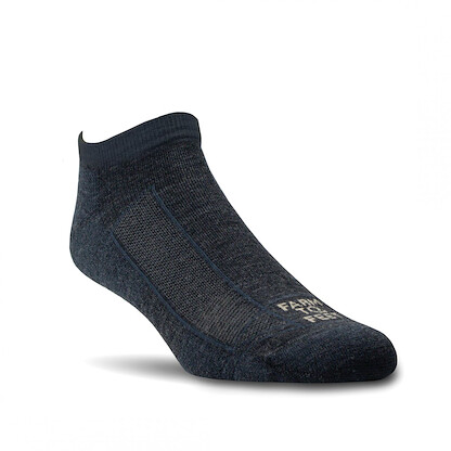 Farm to Feet Unisex Greensboro Light Cushion Low Cut Outdoor Trail Socks Charcoal - 8563-015