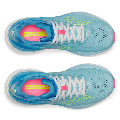 Saucony Women's Ride 19 Sneaker, Torte/Eggshe, 7.5