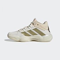 Adidas Women's Court Stabil Indoor Volleyball Shoe Off White/Gold Metallic/Crystal Sand - JP9833