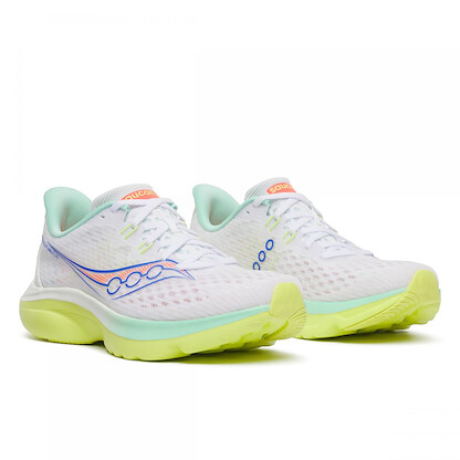 Saucony, Women's, Kinvara 16, White/Tart, 5.5, Medium