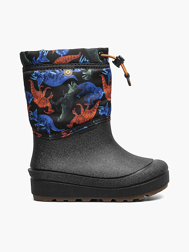 BOGS Unisex Kids' Snow Shell Boots Real Dino Black Multi - 73225-009