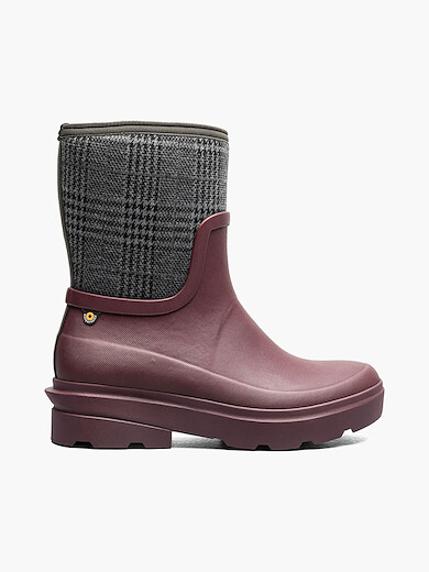 BOGS Women's Hazel Mid Zip Boot Dark Cherry - 73360-605