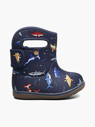 BOGS Unisex Kids' Pixel Shark II Navy Multi - 73412I-492