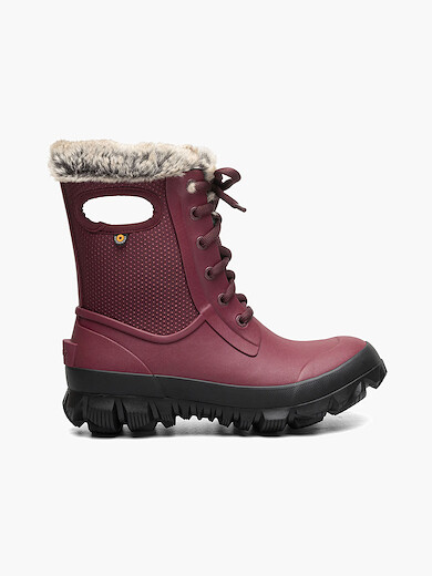 BOGS Women's Arcata Dots Insulated Waterproof Winter Boot Oxblood - 73434-603-OXBLOOD