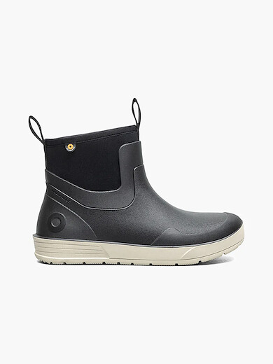 BOGS women's Rockaway Seamless Chelsea Slip-on Boot Black - 73521-001