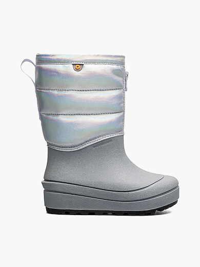 BOGS Unisex Kids' Snow Shell Zip Holographic Silver - 73558-040