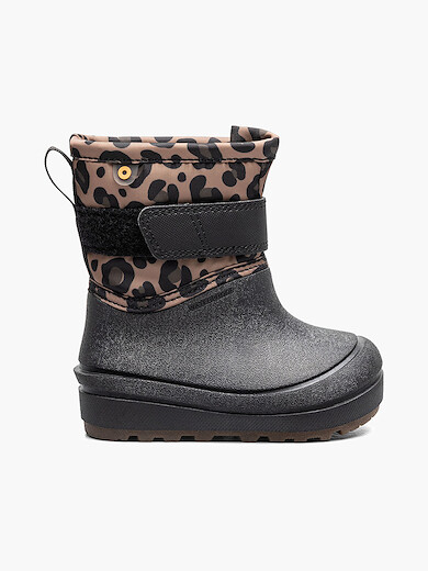 BOGS Unisex Kids' Baby Snow Shell Leopard Black Multi - 73572I-009