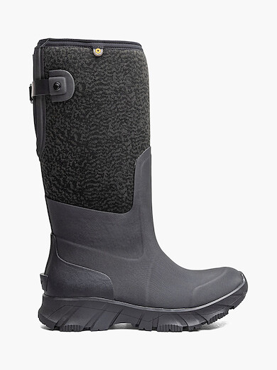 BOGS Women's Whiteout II Adjustable Calf Plume Boot Black - 73604-001