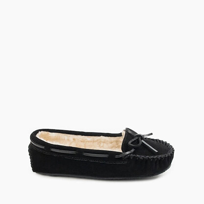 Minnetonka Women's Cally Slipper Black - 4010-BLK
