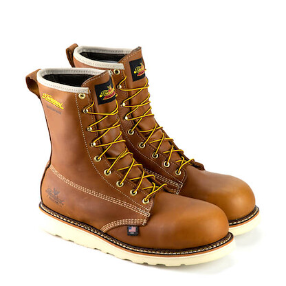 Thorogood Men's 8" American Heritage MAXWear Wedge™ Composite Toe Waterproof Work Boot Tobacco Leather - 804-4210