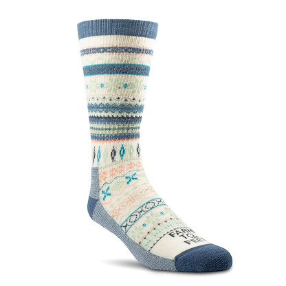 Farm to Feet Women's Hamilton Everyday Light Cushion Crew Socks Natural - 9787-101