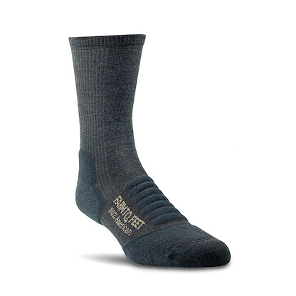 Farm to Feet Unisex American Trail Damascus Light Targeted Cushion 3/4 Crew Hiking Socks Shadow - 7065-030