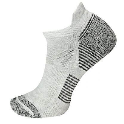 Merrell Unisex Moab Speed Lightweight Hiking Low Cut Tab Socks Gray Heather - MEA33725T1U4001-GRAYH