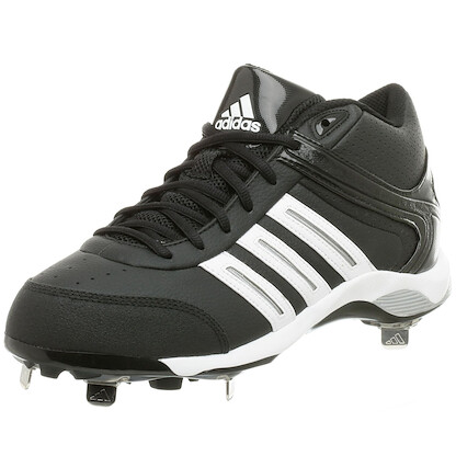 Adidas Men's Diamond King Mid Baseball Cleat Black/White - 467559