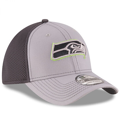 New Era Men's Seattle Seahawks Grayed Out Neo 2 39THIRTY Flex Hat Gray/Graphite - 80312650