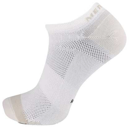Merrell Unisex Trail Runner Lightweight No Show Socks White (1 pair) - MEA33730N1B4001-WHITE