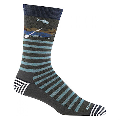 Darn Tough Men's Animal Haus Crew Lightweight Lifestyle Sock Forest - 6066-FOREST