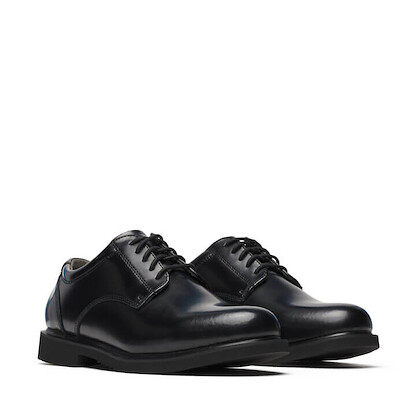 Thorogood Men's 6" Uniform Classics Soft Toe SR Leather Oxford Work Shoe Black - 834-6041