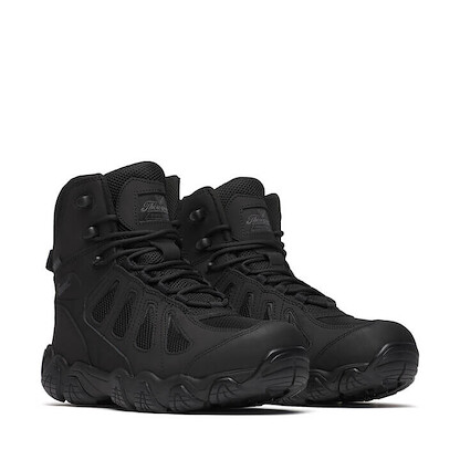Thorogood Men's 6" Crosstrex Series BBP Waterproof Side-Zip Hiker Work Boot Black - 834-6295
