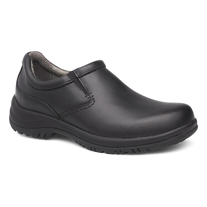 Dansko Men's Wynn Slip Resistant Shoe Black Leather - 8701020202