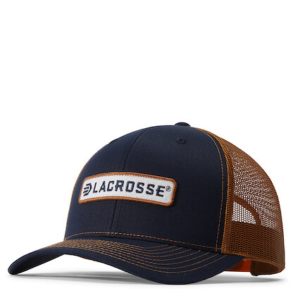 LaCrosse Men's Embroidered Trucker Cap Navy - 918591