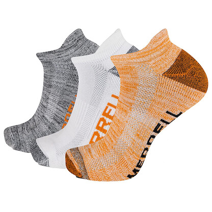 Merrell Unisex Recycled Everyday Lightweight Crew Sock 3 Pair per pack, Blue Assorted,9.5-12 Women's / 8.5 - 13 Men's