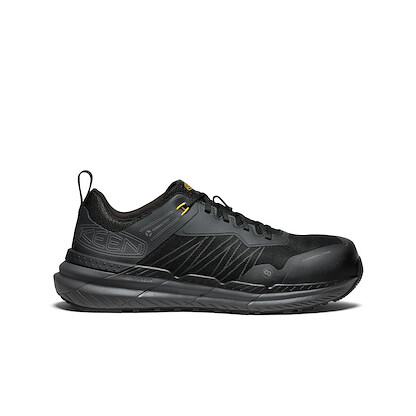 KEEN Utility Men's Speedworks Carbon-Fiber Toe Work Shoes Black/Steel Grey - 1030300