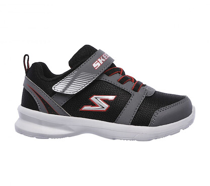 Skechers Boys' Stepz - Powerjump Sneaker Black/Red - 95061N