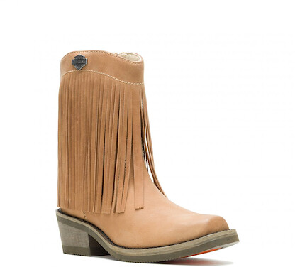 Harley-Davidson Women's Korsen Fringe Riding Boot Tan - D84853