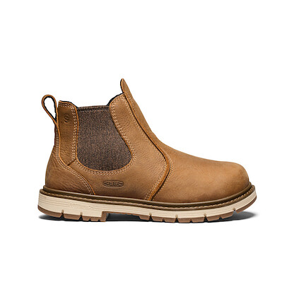 KEEN Utility Women's San Jose Chelsea Soft Toe EH Pull-On Work Boot Belgian/Gum - 1030543