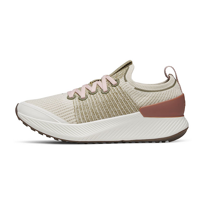 Allbirds Womens Tree Glider Walking Shoe Warm White Multi/Natural White - A12366W
