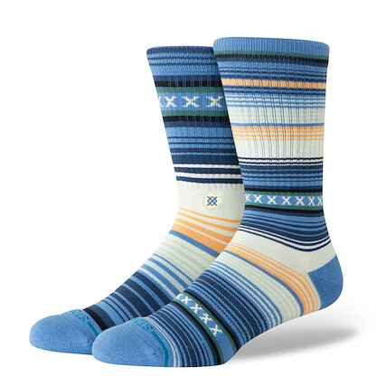 Stance Unisex Curren St Crew Socks Capri Blue - A556A20CHS-CAP