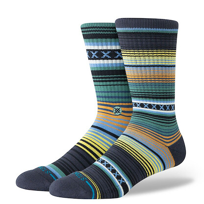 Stance Unisex Curren St Crew Socks Deep Teal - A556A20CHS-DPT