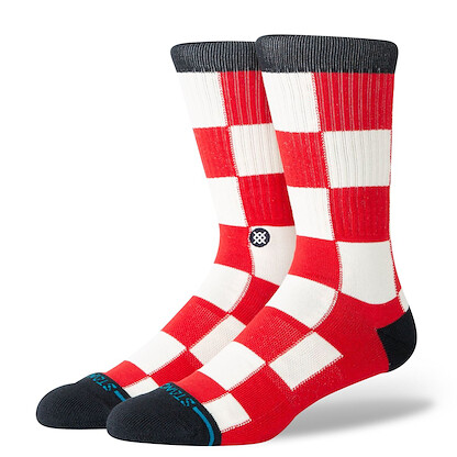 Stance Unisex Chaturanga Crew Socks Red - A556C26CHA-RED