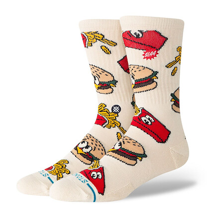 Stance Unisex Combo Meal Crew Socks Tan - A556C26COM-TAN