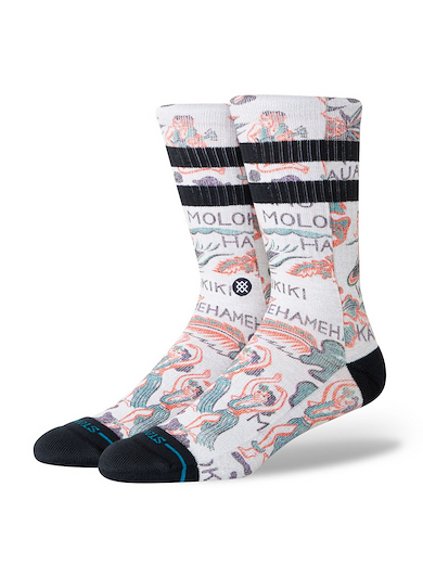 Stance Unisex Lei Lei Crew Socks Grey - A556C26LEI-GRY