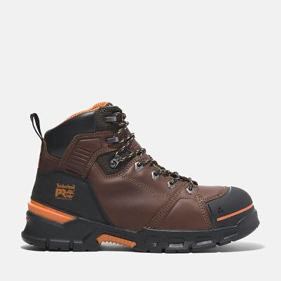 Timberland PRO Men's 6" Endurance EV Composite Toe Work Boot Teak Brown/Orange - TB0A5YZY214