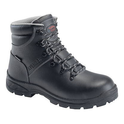 Avenger Men's 6" Builder Steel Toe EH Slip Resistant Waterproof Work Boot Black - A8224