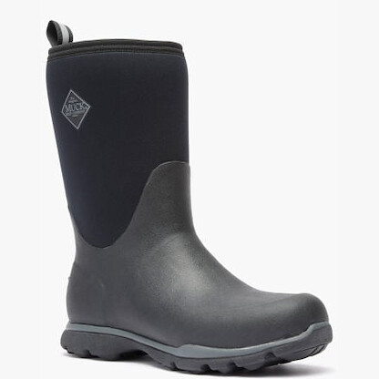Muck Boot Company Men's Arctic Excursion Mid Waterproof Winter Boot Black/Gray - AEP000