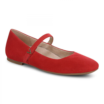 Vionic Women's Alameda Mary Jane Red Suede - I8661L3600